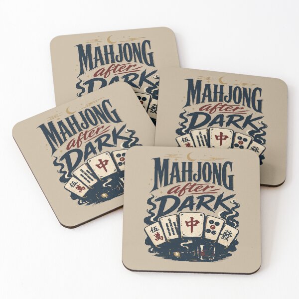 Item preview, Mahjong Social Club Retro Tile Game Design designed and sold by JansenGS.