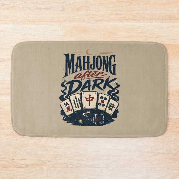 Item preview, Mahjong Social Club Retro Tile Game Design designed and sold by JansenGS.