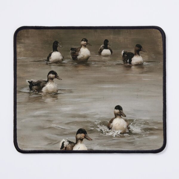 Item preview, Ducks Swimming in Misty Morning Pond designed and sold by lautir.