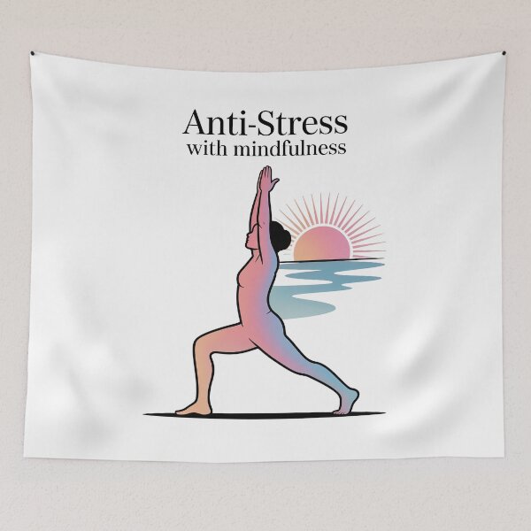 Item preview, Anti-Stress Mindfulness Lunge Sunset Design designed and sold by 108stillness.