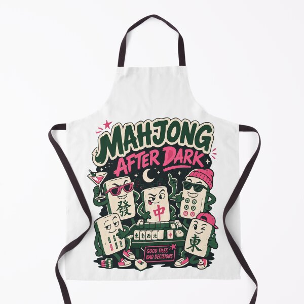 Item preview, Mahjong Social Club Retro Tile Game Design designed and sold by JansenGS.