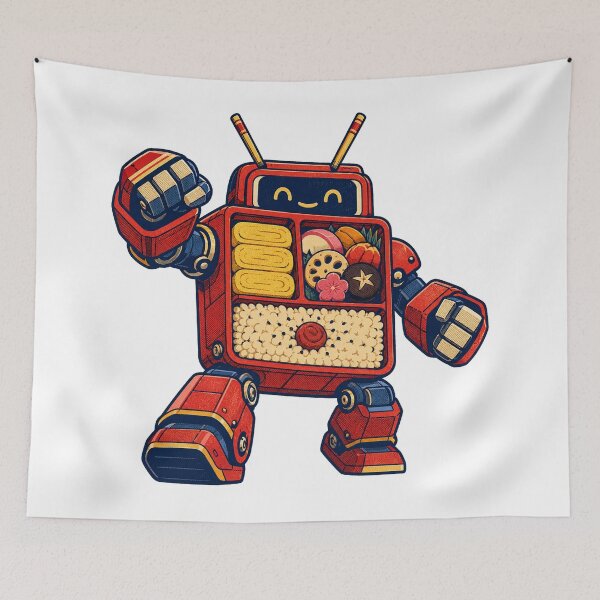 Item preview, Retro Japanese Bento Robot designed and sold by Ora-kuro.