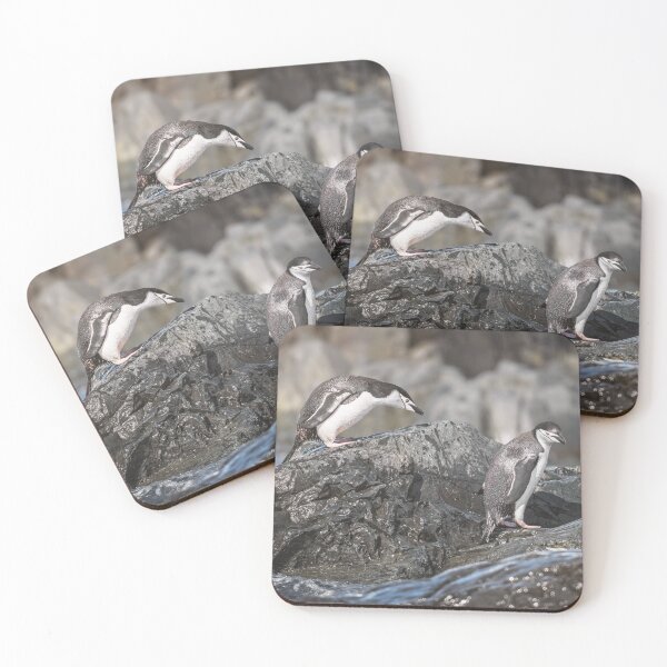 Item preview, Chinstrap Penguins on Rocky Shore designed and sold by PhotoArt by Joan Carroll.