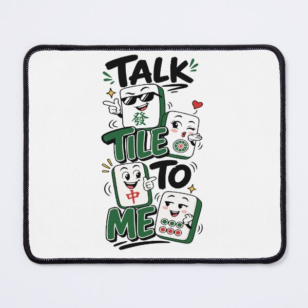 Item preview, Mahjong Social Club Retro Tile Game Design designed and sold by JansenGS.