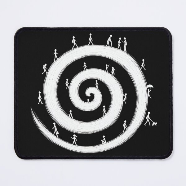 Item preview, Minimal Spiral Stick Figure Art Print designed and sold by NucciCollective.