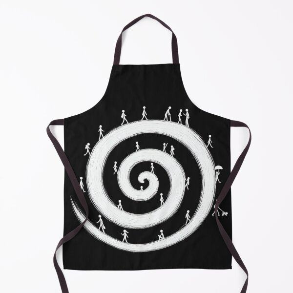Item preview, Minimal Spiral Stick Figure Art Print designed and sold by NucciCollective.