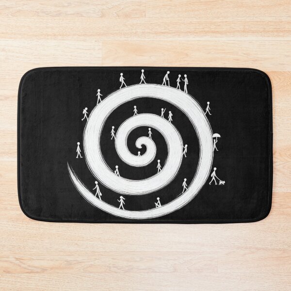 Item preview, Minimal Spiral Stick Figure Art Print designed and sold by NucciCollective.