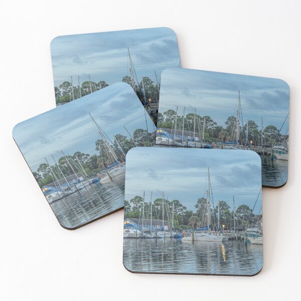 Item preview, Pensacola Marina Wall Art, Gulf Coast Dusk Sailboats designed and sold by Jiantmindworks.