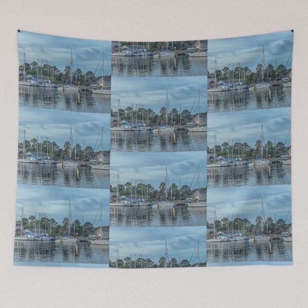 Item preview, Pensacola Marina Wall Art, Gulf Coast Dusk Sailboats designed and sold by Jiantmindworks.