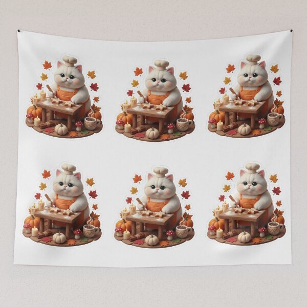 Item preview, Cute Cat Chef Cooking designed and sold by FatmaAhmed90.
