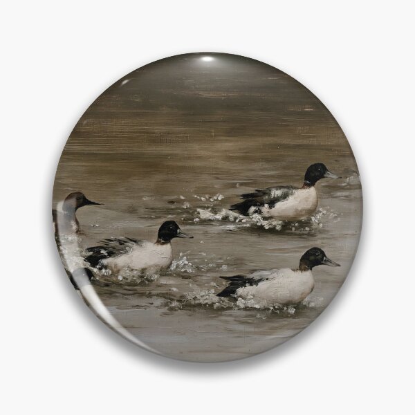 Item preview, Flock of Ducks Swimming in Dark River designed and sold by lautir.