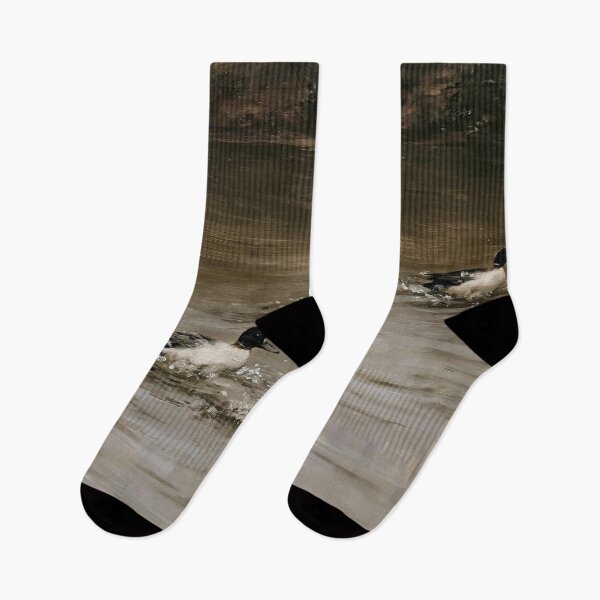 Item preview, Flock of Ducks Swimming in Dark River designed and sold by lautir.