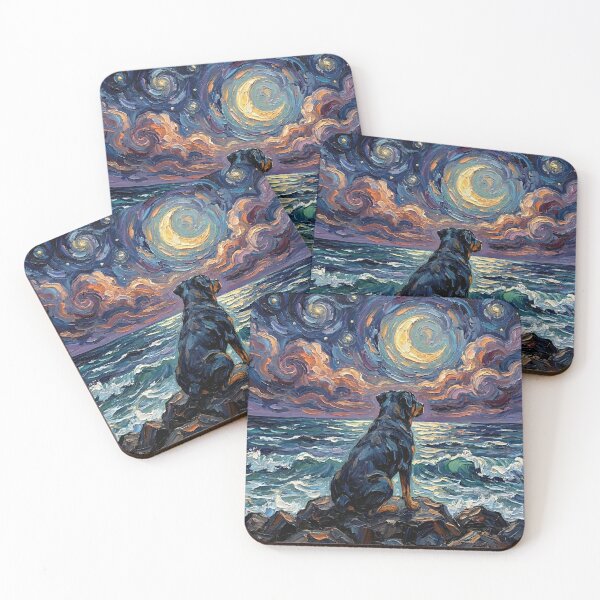 Item preview, Beach Nights - Rottweiler designed and sold by AjaTrier.