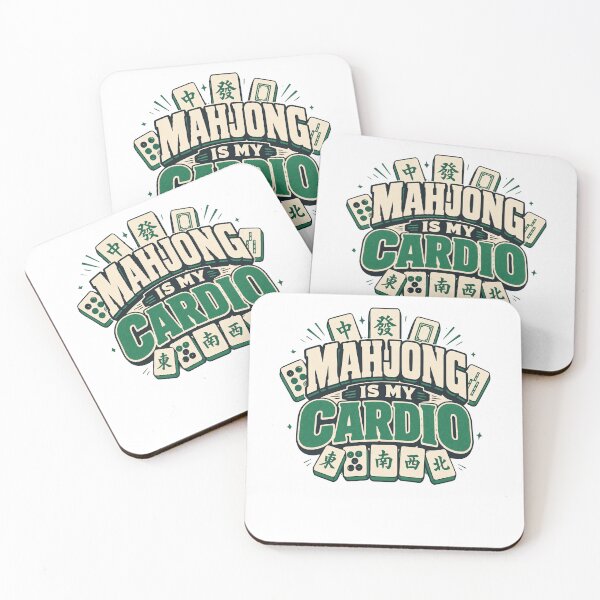 Item preview, Mahjong Social Club Retro Tile Game Design designed and sold by JansenGS.