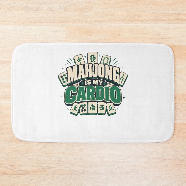 Item preview, Mahjong Social Club Retro Tile Game Design designed and sold by JansenGS.