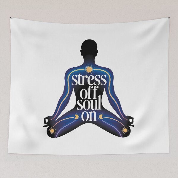 Item preview, Stress Off Soul On Cosmic Aura Meditator designed and sold by 108stillness.