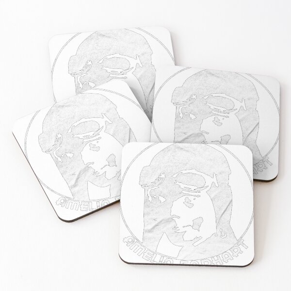 Item preview, Amelia Earhart 20Th Century Icon White Print designed and sold by Doce Caos Criativo.