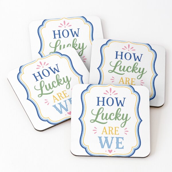 Item preview, How Lucky Are We Love Gratitude Appreciation Relationship Family Couples designed and sold by JonesFlora2025.