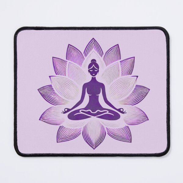 Item preview, In Harmony With Your Mind Meditation Lotus Yoga Purple Zen Design designed and sold by med-lavender-ee.