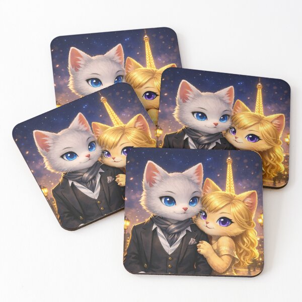 Item preview, The Paris Cats in Love designed and sold by Meow Story .