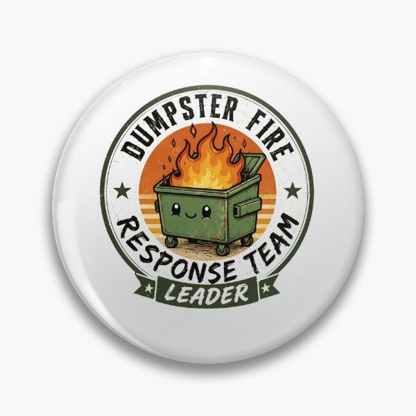 Item preview, Dumpster Fire Response Team Leader Office Manager Workplace Humor Gift designed and sold by JonesFlora2025.