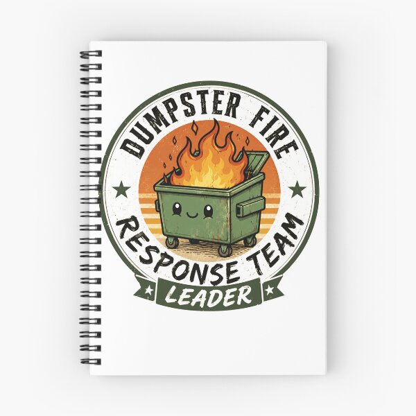 Item preview, Dumpster Fire Response Team Leader Office Manager Workplace Humor Gift designed and sold by JonesFlora2025.