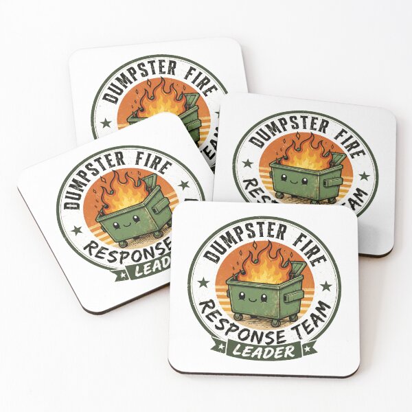 Item preview, Dumpster Fire Response Team Leader Office Manager Workplace Humor Gift designed and sold by JonesFlora2025.