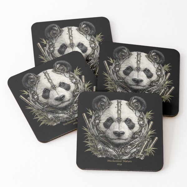 Item preview, Mechanical Nature 009 – Cybernetic Panda | Biomechanical Panda | Futuristic Mechanical Wildlife Art designed and sold by getpressedshirt.