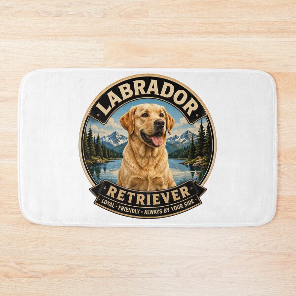 Item preview, Labrador Retriever - Loyal, Friendly - Vintage Dog Badge designed and sold by TheCanineCanvas.
