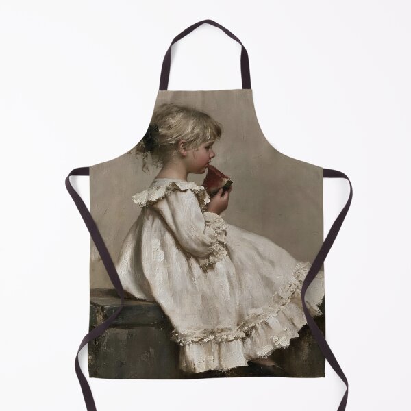 Item preview, Little Girl in White Dress Eating Watermelon designed and sold by lautir.