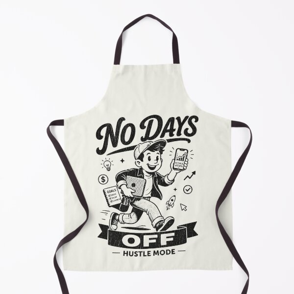 Item preview, No Days Off Hustle Mode Vintage Entrepreneur Motivation designed and sold by CamaleonDesigns.
