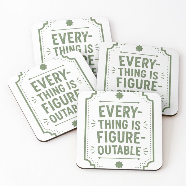 Item preview, Everything Is Figure Outable Positive Mindset Motivation Quote Problem Solver designed and sold by JonesFlora2025.