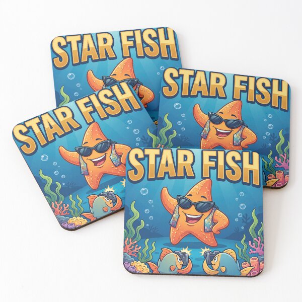 Item preview, Star Fish – Funny Celebrity Starfish with Paparazzi Ocean Cartoon 3 designed and sold by WordPlayStudio.