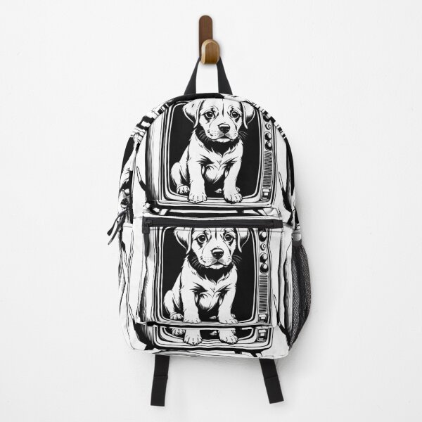 Item preview, Puppy in TV b/w designed and sold by tarkone.