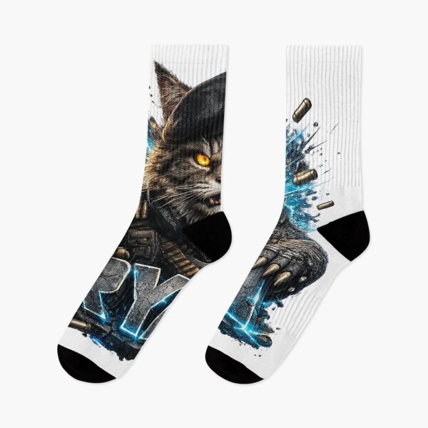 Item preview, Ryan – Cyber Battle Cat | Personalized 3D Cartoon Design designed and sold by AlexLineArt.