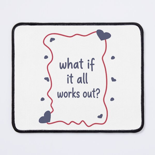 Item preview, What If It All Works Out? Inspirational Quote Positive Thinking Mental Wellness Hope designed and sold by JonesFlora2025.