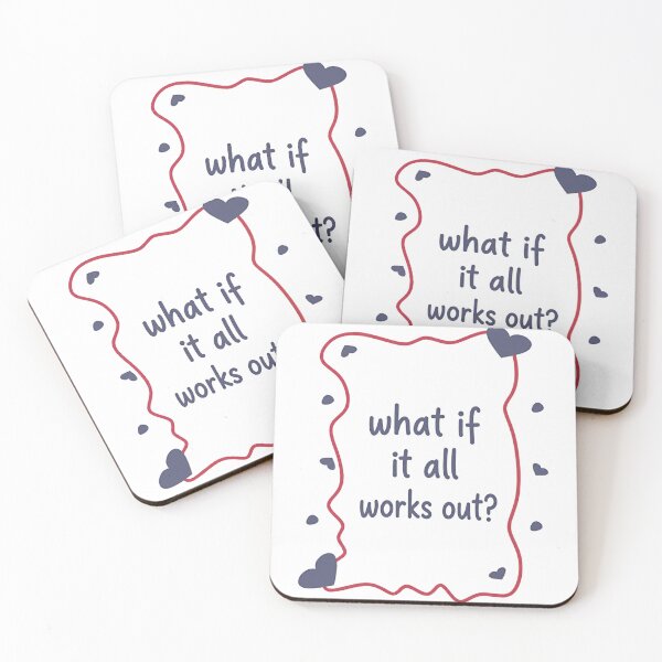 Item preview, What If It All Works Out? Inspirational Quote Positive Thinking Mental Wellness Hope designed and sold by JonesFlora2025.