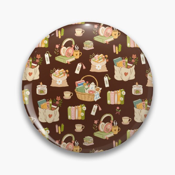 Item preview, Cozy Reading Bibliophile Vintage Aesthetic Pattern designed and sold by Chromaovo.