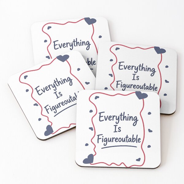 Item preview, Everything Is Figureoutable Motivational Inspirational Positive Mindset designed and sold by JonesFlora2025.
