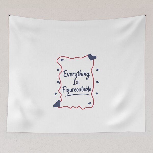 Item preview, Everything Is Figureoutable Motivational Inspirational Positive Mindset designed and sold by JonesFlora2025.
