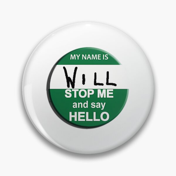 Item preview, The Inbetweeners - Hi I Am Will Big Gay Green Badge designed and sold by chitocri.