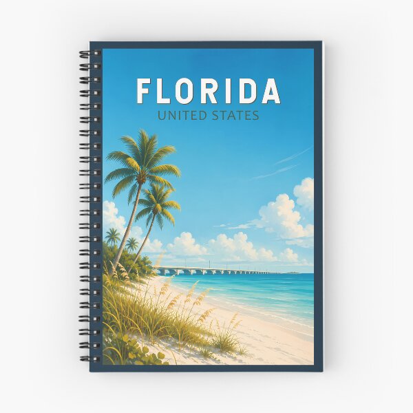 Item preview, Florida Illustration Travel Art Vintage designed and sold by KrisSidDesigns.