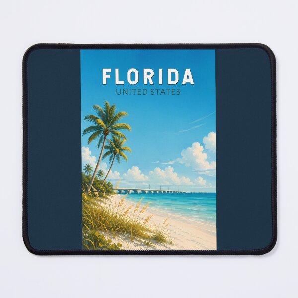 Item preview, Florida Illustration Travel Art Vintage designed and sold by KrisSidDesigns.