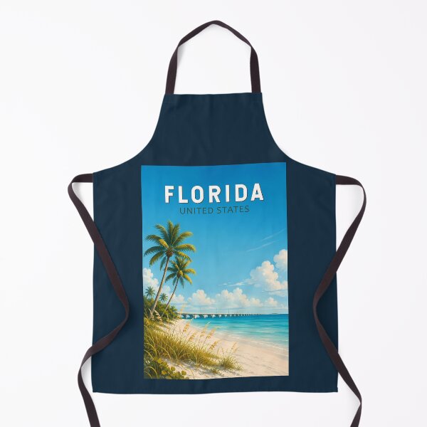 Item preview, Florida Illustration Travel Art Vintage designed and sold by KrisSidDesigns.