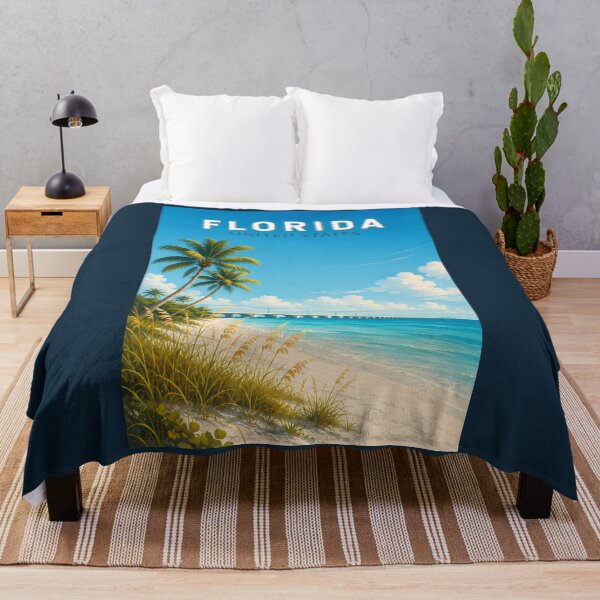 Item preview, Florida Illustration Travel Art Vintage designed and sold by KrisSidDesigns.