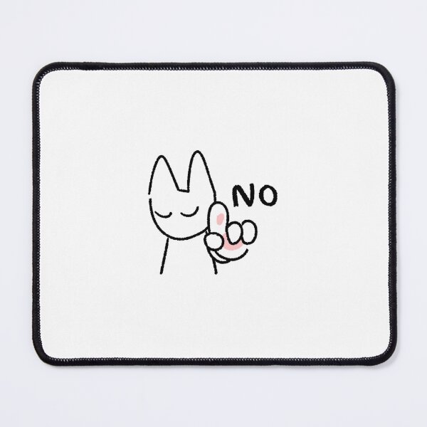 Item preview, Sassy Cat Sticker | “No” Finger Wagging Cat | Minimalist White Cat Digital Art | Funny Kawaii Cat Expression designed and sold by lazydayz16.