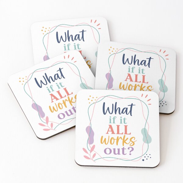 Item preview, What If It All Works Out? Positive Thinking Optimism Inspiration designed and sold by JonesFlora2025.