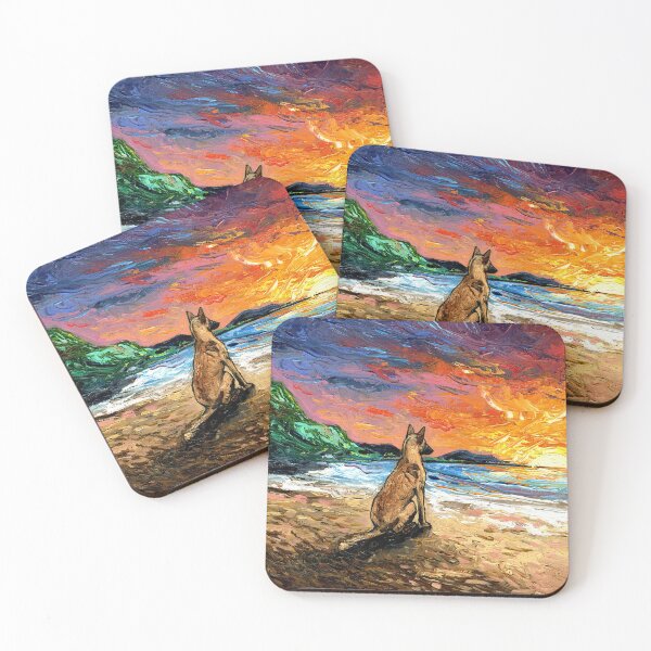 Item preview, Beach Day - Belgian Malinois designed and sold by AjaTrier.