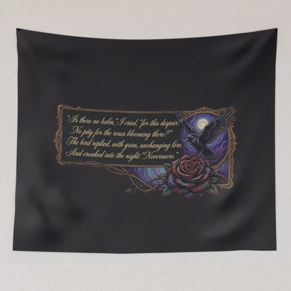 Item preview, Nevermore - Gothic Raven & Black Rose designed and sold by Megaera8.