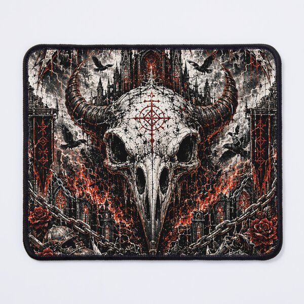 Item preview, Ashen Throne Gothic Skull Dark Fantasy Art designed and sold by SandyPlace.